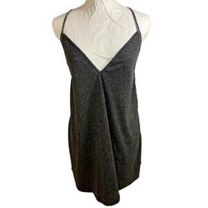 Y2K Babydoll V-Neck Racerback Sleeveless Tank Top Tunic Size S Swim Cover Up